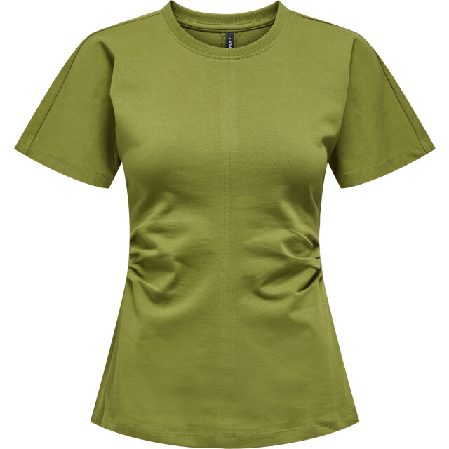 Only Onlmarie s/s ruching top jrs noos peat moss 15365258-304201 large