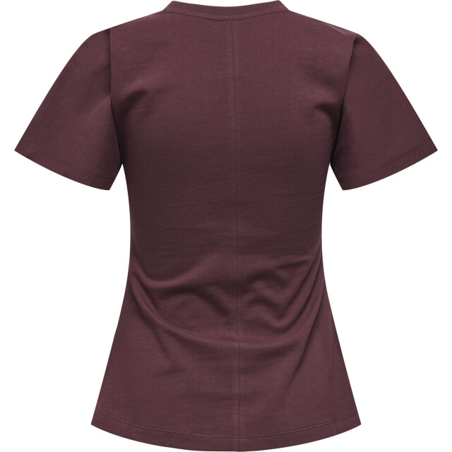 Only Onlmarie s/s ruching top jrs noos decadent chocola 15365258-215570 large