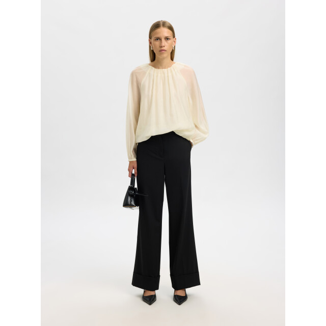 Selected Femme slfiris ls top b 16099392 angora 06615.112.0257 large