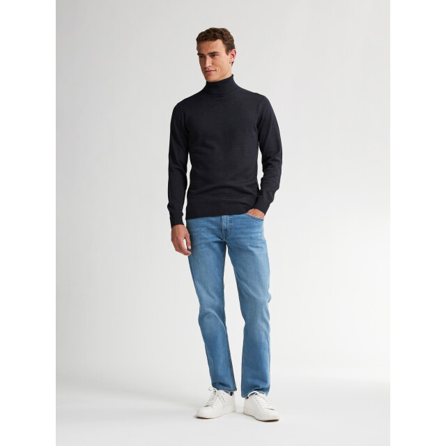 Petrol Industries men knitwear collar basic m-ros-kwc260 5120 sky captain 05710.261.0072 large