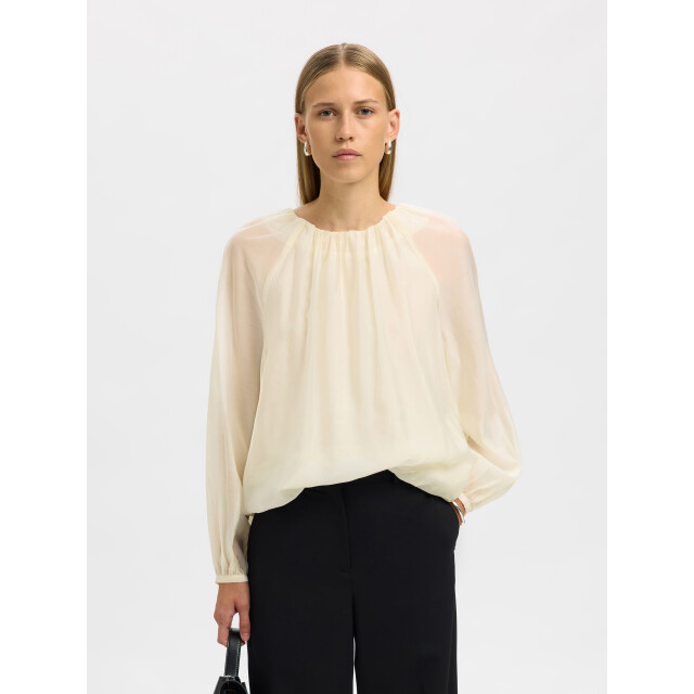 Selected Femme slfiris ls top b 16099392 angora 06615.112.0257 large
