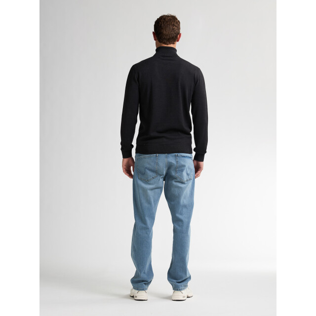 Petrol Industries men knitwear collar basic m-ros-kwc260 9111 deep black 05710.990.0072 large