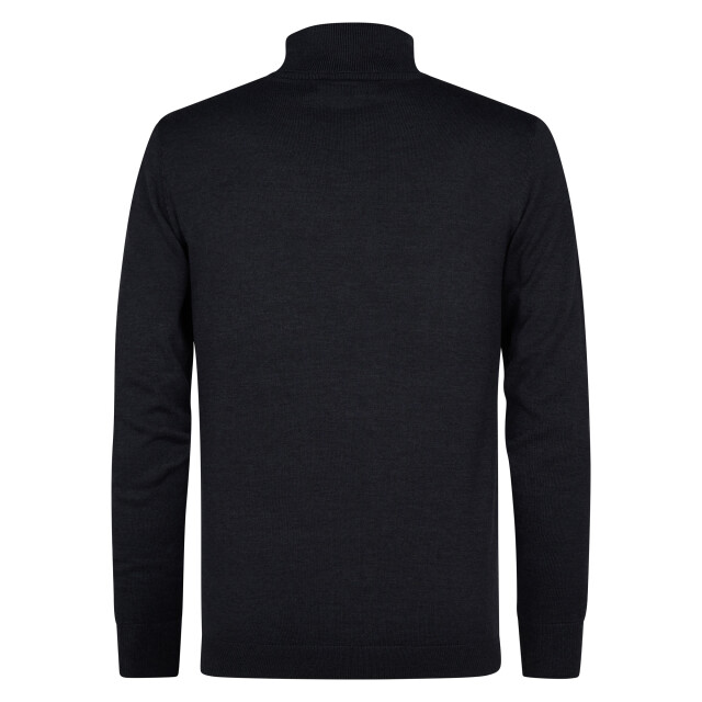 Petrol Industries men knitwear collar basic m-ros-kwc260 9111 deep black 05710.990.0072 large