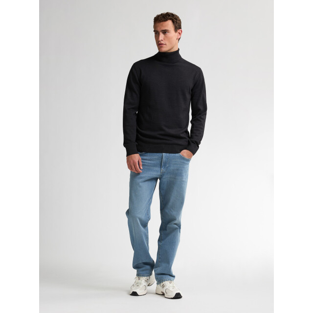 Petrol Industries men knitwear collar basic m-ros-kwc260 9111 deep black 05710.990.0072 large