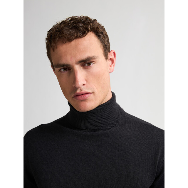 Petrol Industries men knitwear collar basic m-ros-kwc260 9111 deep black 05710.990.0072 large