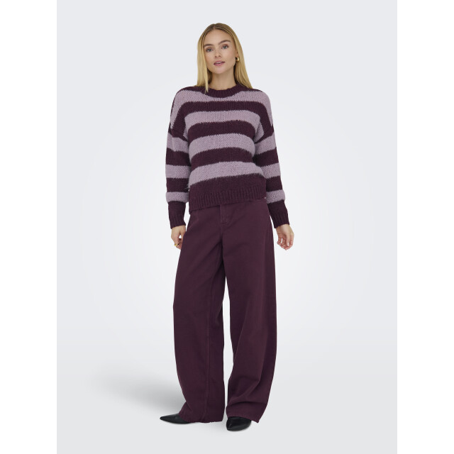 Only onlcamel life ls stripe o-neck cs k 15371829 winetasting 06712.680.0007 large