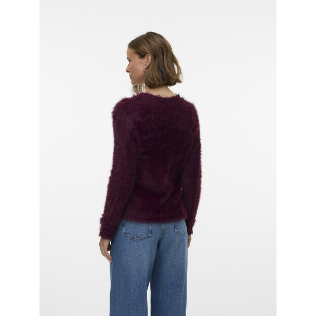 Vero Moda vmfluffy ls o-neck cardigan 10337471 winetasting 06741.680.0013 large