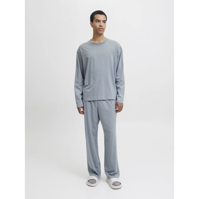 Jack & Jones Heren lounge pyjama set lang jacalfred effen 12296362-Tradewinds large