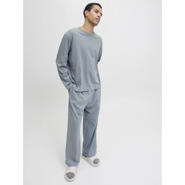 Jack & Jones Heren lounge pyjama set lang jacalfred effen 12296362-Tradewinds large