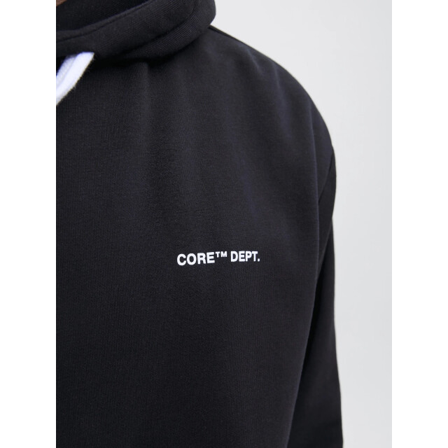 Jack & Jones Heren hoodie jcocover 12282973-Black large