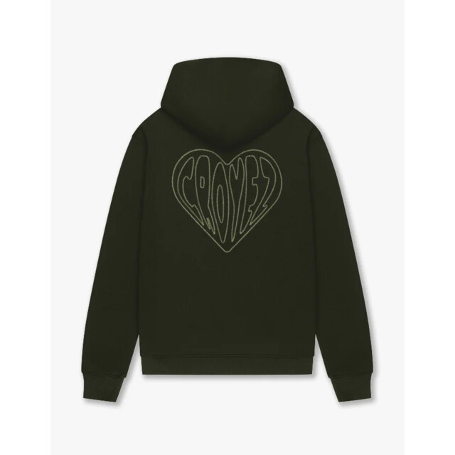 Croyez Homme Stitched heart hoodies cr2-fw25-19 CR2-FW25-19 large