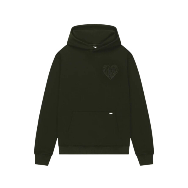 Croyez Homme Stitched heart hoodies cr2-fw25-19 CR2-FW25-19 large