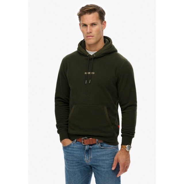 Superdry Fleece hoodie donker 5209.27.0047 large