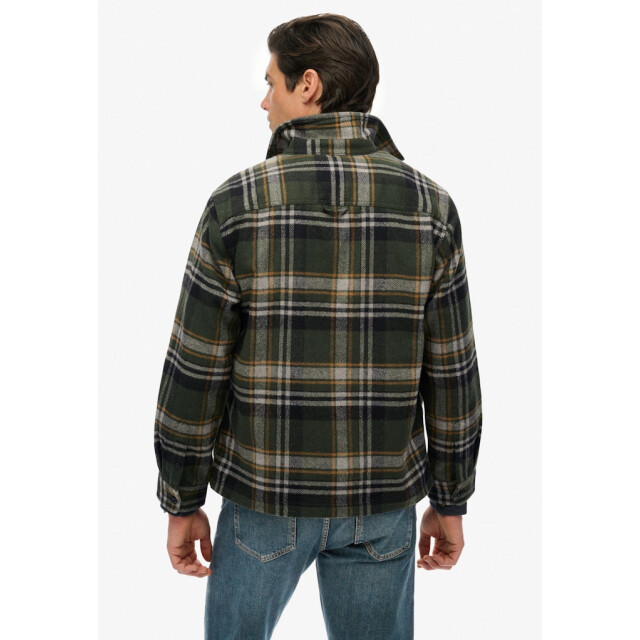 Superdry Wool miller overshirt met rits dessin 5309.29.0013 large