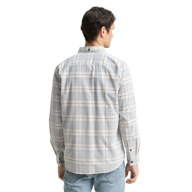 Tom Tailor Coruduroy check shirt ecru dessin 5309.08.0001 large
