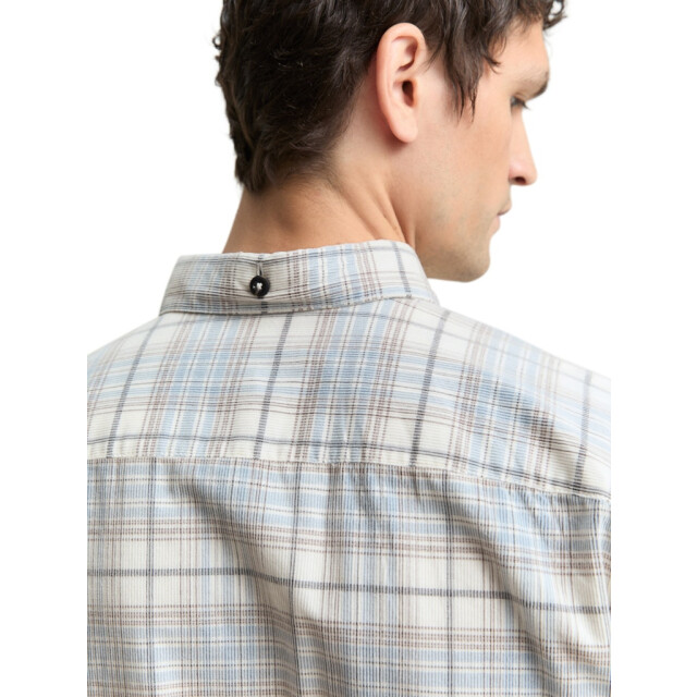 Tom Tailor Coruduroy check shirt ecru dessin 5309.08.0001 large