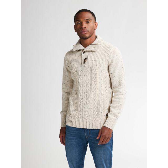 Petrol Industries men knitwear collar m-3050-kwc211 0009 antique white 05710.100.0006 large