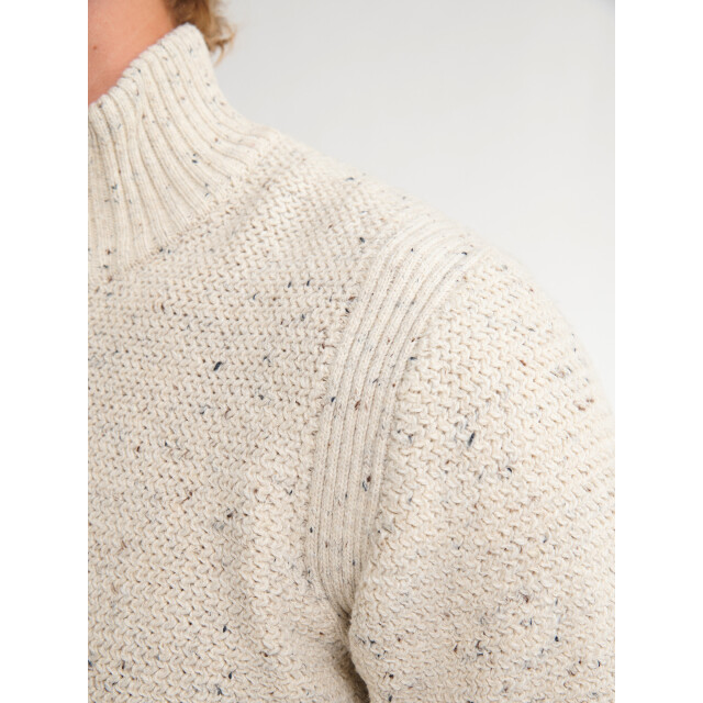 Petrol Industries men knitwear collar m-3050-kwc226 0009 antique white melee 05710.100.0007 large