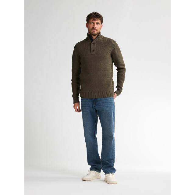Petrol Industries men knitwear collar m-3050-kwc226 6088 army green 05710.340.0007 large