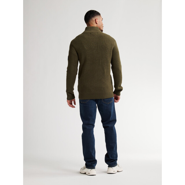 Petrol Industries men knitwear collar m-3050-kwc262 6088 army green 05710.340.0008 large