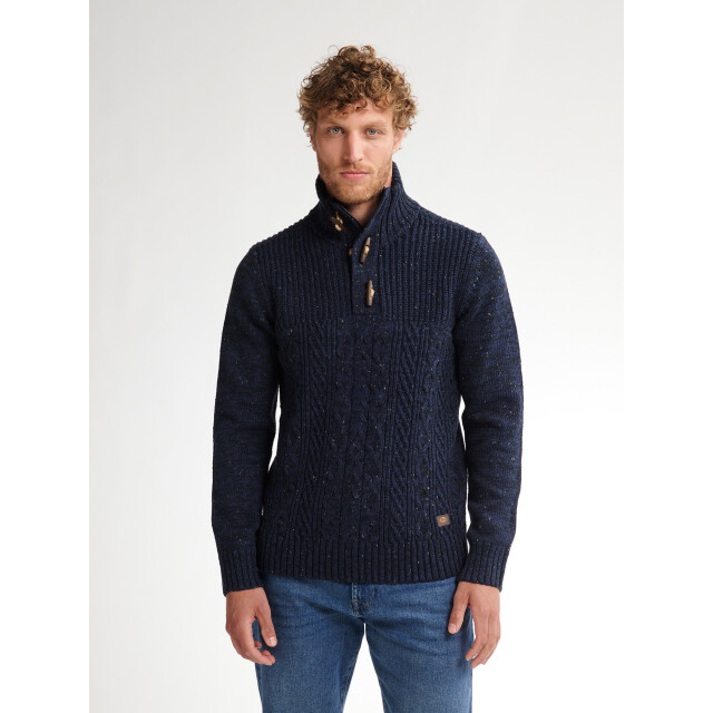 Petrol Industries men knitwear collar m-3050-kwc211 5090 deep capri 05710.240.0006 large