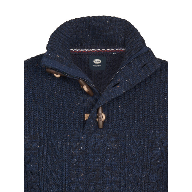 Petrol Industries men knitwear collar m-3050-kwc211 5090 deep capri 05710.240.0006 large