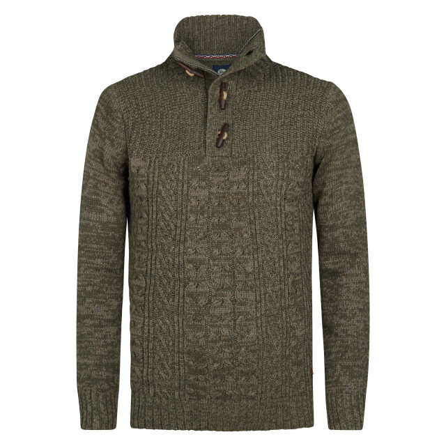 Petrol Industries men knitwear collar m-3050-kwc211 6174 mossy 05710.938.0006 large