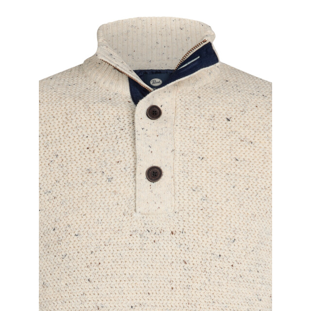 Petrol Industries men knitwear collar m-3050-kwc226 0009 antique white melee 05710.100.0007 large
