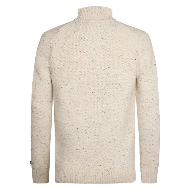 Petrol Industries men knitwear collar m-3050-kwc226 0009 antique white melee 05710.100.0007 large