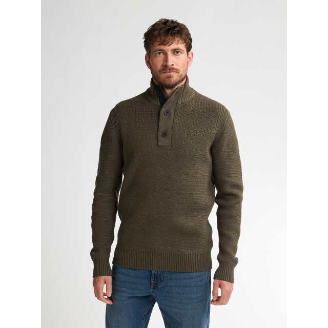 Petrol Industries men knitwear collar m-3050-kwc226 6088 army green 05710.340.0007 large