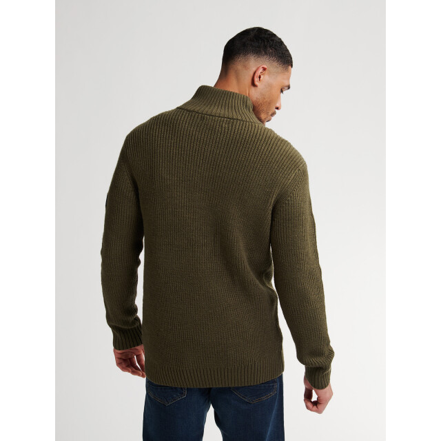 Petrol Industries men knitwear collar m-3050-kwc262 6088 army green 05710.340.0008 large