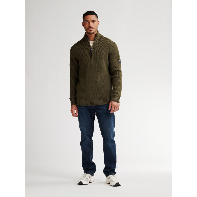 Petrol Industries men knitwear collar m-3050-kwc262 6088 army green 05710.340.0008 large