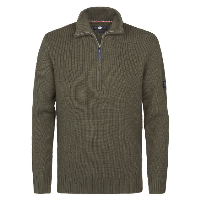 Petrol Industries men knitwear collar m-3050-kwc262 6088 army green 05710.340.0008 large