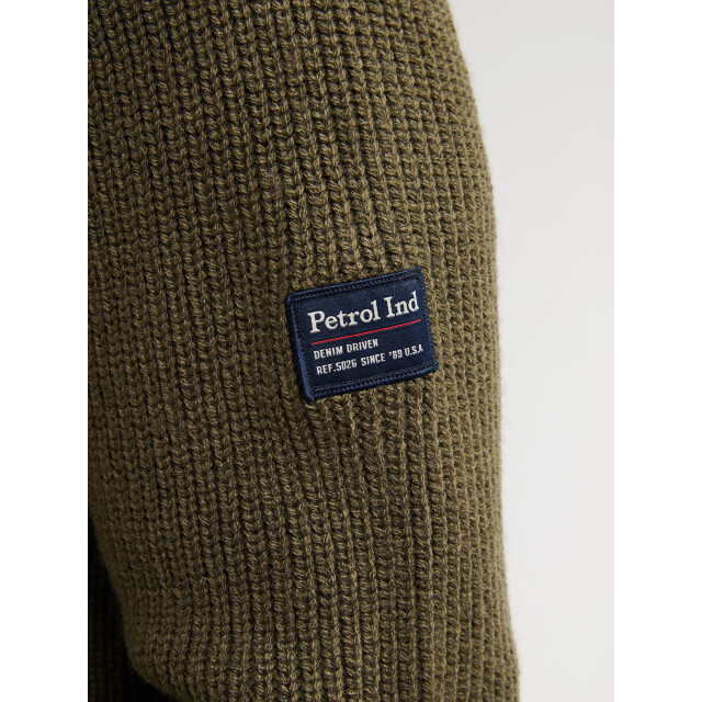 Petrol Industries men knitwear collar m-3050-kwc262 6088 army green 05710.340.0008 large