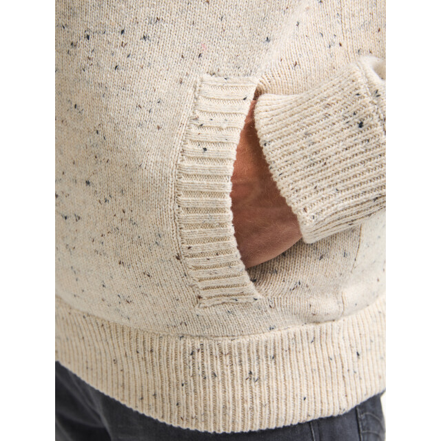 Petrol Industries men knitwear collar cardigan m-3050-kwc283 0009 antique white melee 05791.100.0020 large