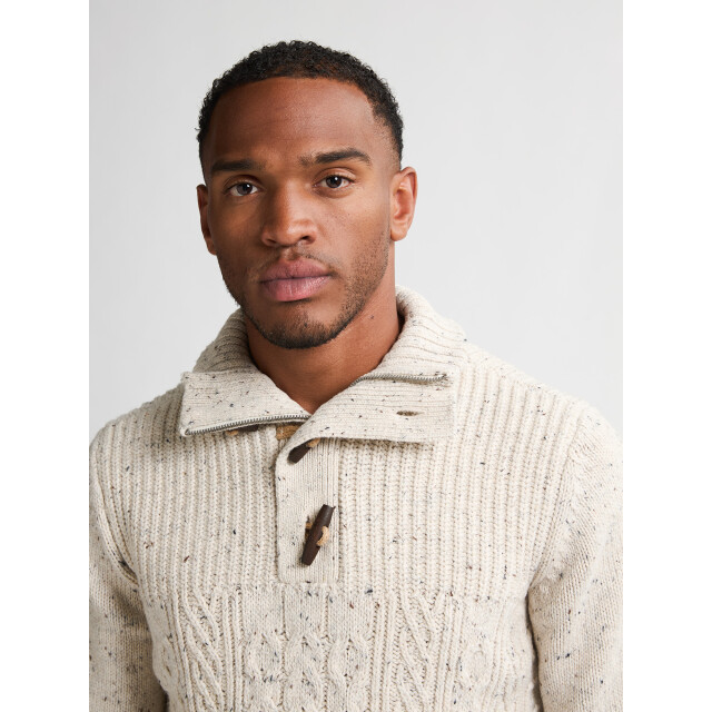 Petrol Industries men knitwear collar m-3050-kwc211 0009 antique white 05710.100.0006 large