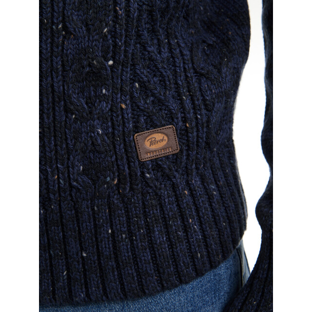 Petrol Industries men knitwear collar m-3050-kwc211 5090 deep capri 05710.240.0006 large