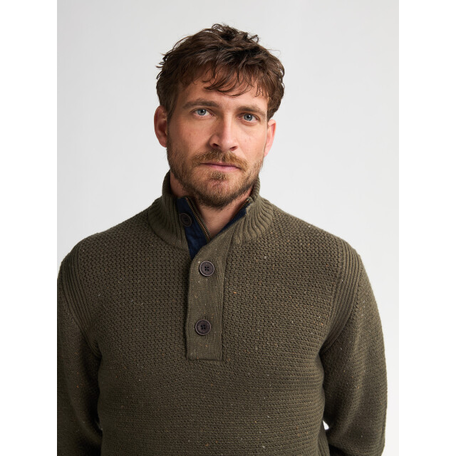 Petrol Industries men knitwear collar m-3050-kwc226 6088 army green 05710.340.0007 large