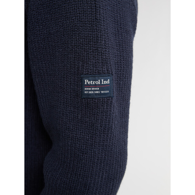 Petrol Industries men knitwear collar m-3050-kwc262 5090 deep capri 05710.240.0007 large