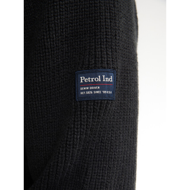 Petrol Industries men knitwear collar m-3050-kwc262 9111 deep black 05710.990.0020 large
