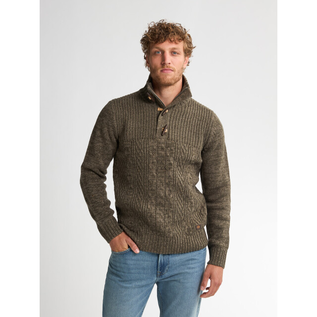 Petrol Industries men knitwear collar m-3050-kwc211 6174 mossy 05710.938.0006 large