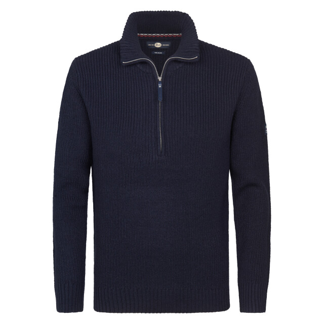 Petrol Industries men knitwear collar m-3050-kwc262 5090 deep capri 05710.240.0007 large