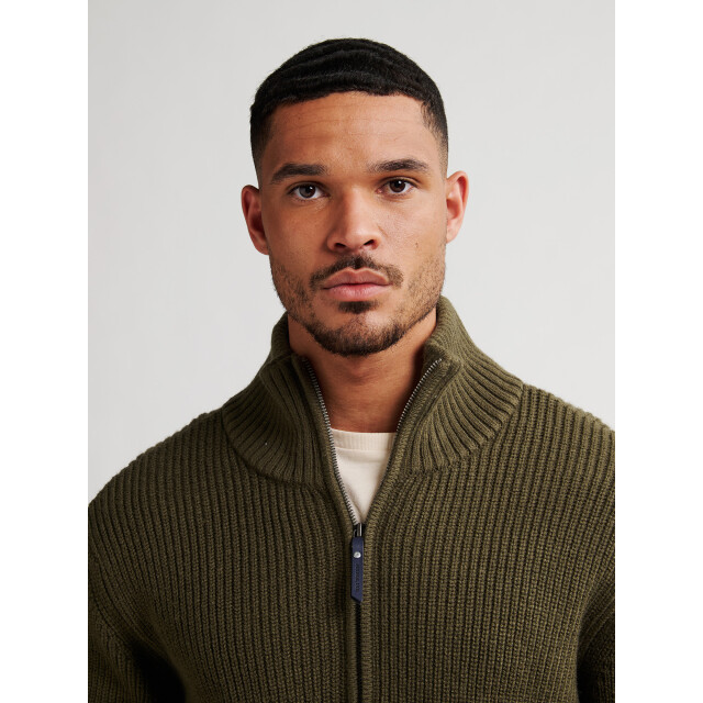 Petrol Industries men knitwear collar m-3050-kwc262 6088 army green 05710.340.0008 large