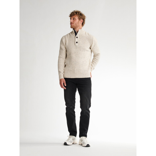 Petrol Industries men knitwear collar m-3050-kwc226 0009 antique white melee 05710.100.0007 large