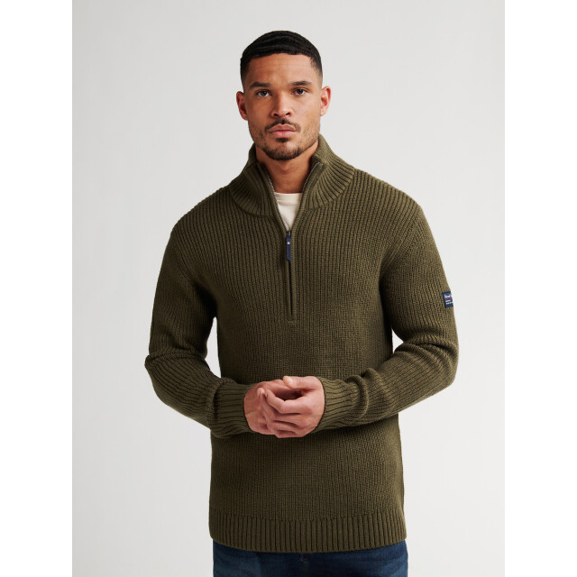 Petrol Industries men knitwear collar m-3050-kwc262 6088 army green 05710.340.0008 large