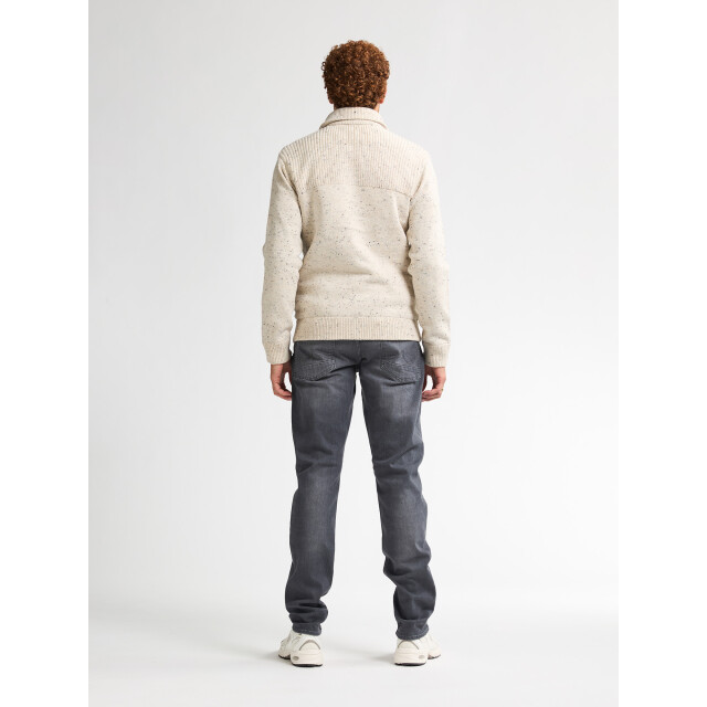 Petrol Industries men knitwear collar cardigan m-3050-kwc283 0009 antique white melee 05791.100.0020 large