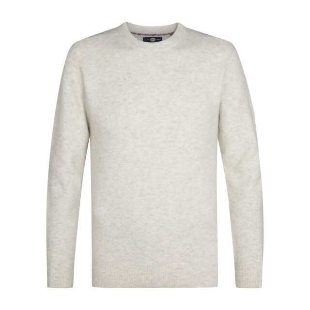 Petrol Industries men knitwear round neck basic m-3050-kwr291 0009 antique white melee 05711.100.0029 large