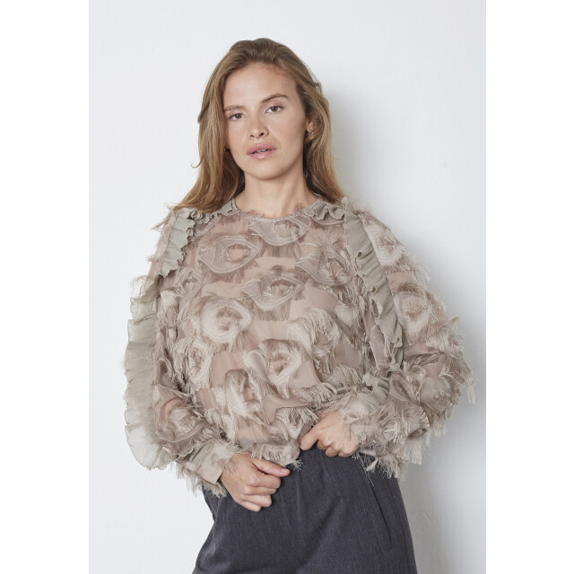 Co'Couture Cc syra stucture blouse CC Syra Stucture Blouse/154 Walnut large