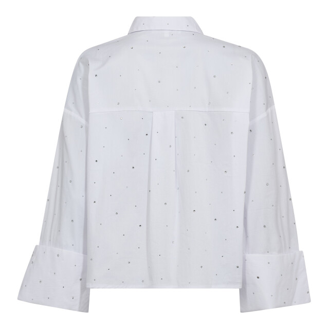 Co'Couture Cc leni wide cuff stone shirt CC Leni Wide Cuff Stone Shirt/4000 White large