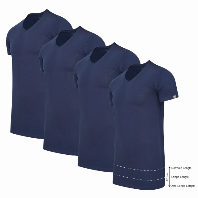 Cappuccino Italia 4-pack t-shirts CAP-4PT-V-NVY-XL large
